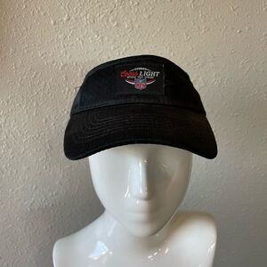 NFL Coors Light Black Visor EUC